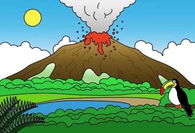volcano-photoshop